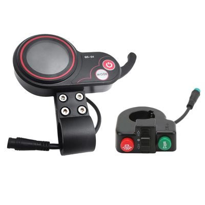 QS-S4 48V-60V Thumb Throttle LCD Display Meter+Switch Button for Zero 8 9 10 8X 10X Electric Scooter