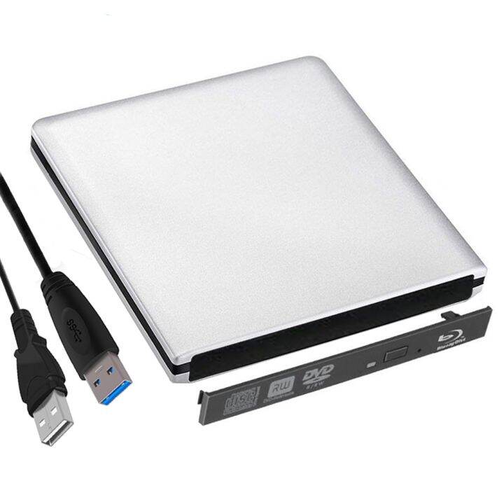 12.7mm USB 3.0 Bluray Drive External Optical Drives Enclosure SATA to