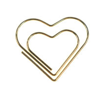 Creative Shaped Cute Heart Office Bookmark Mark Clip Paper