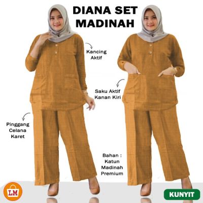 เสื้อสูทผู้หญิงมุสลิม Diana ผ้าคอตตอนขนาดใหญ่โอเวอร์ไซส์ XL-3XL LMS 30087