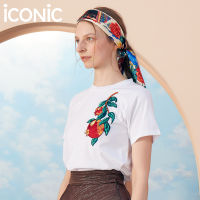 iCONiC POMEGRANATY EMBROIDERY T-SHIRT #5557 เสื้อยืด ปักลาย ผลทับทิม เสื้อยืดปักลาย เสื้อยืดแฟชั่น เสื้อยืดสีขาว เสื้อแฟชั่น เสื้อยืดผช เสื้อยืดผญ