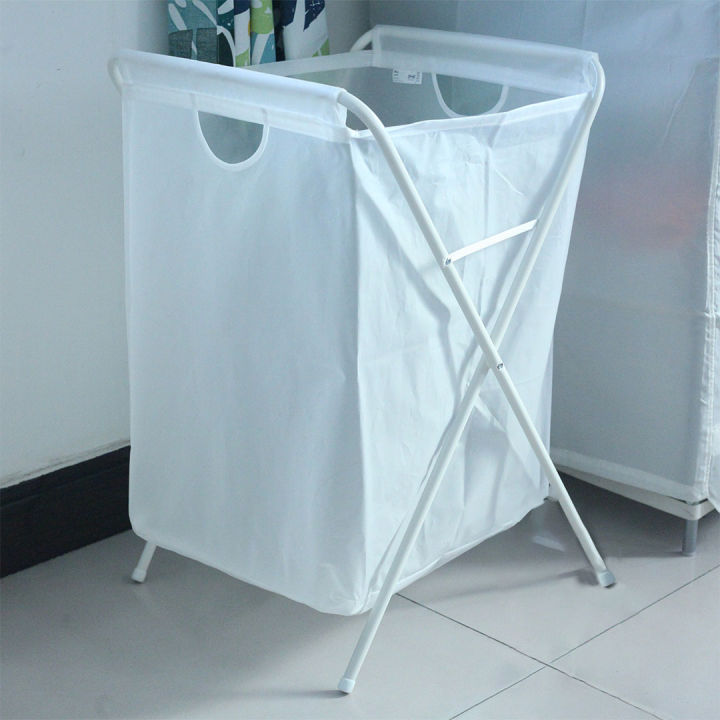 IKEA JALL Laundry bag with stand, white, IKEA Laundry baskets