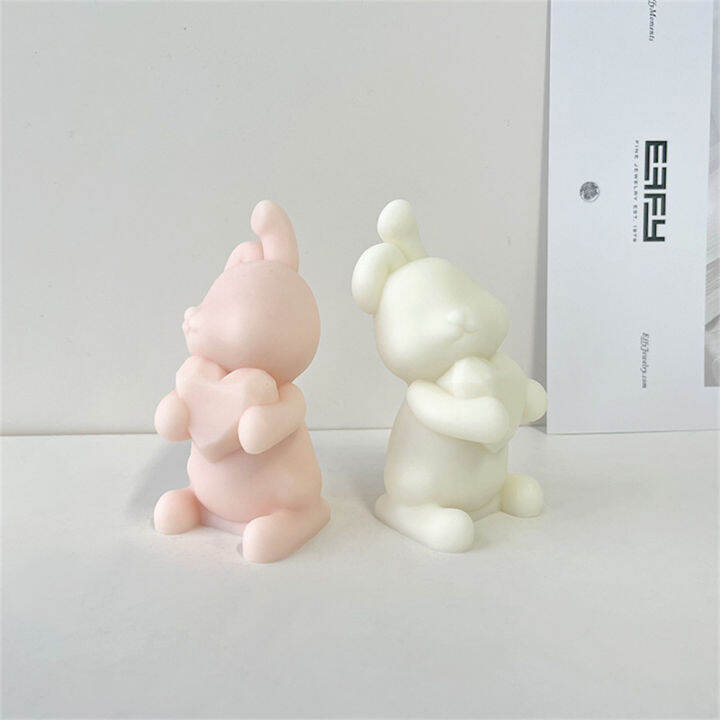 hugging-diy-aromatherapy-plaster-soap-cartoon-rabbit-candle-mold