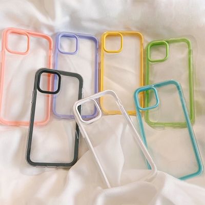 3 1 กรณี สำหรับ Compatible for iPhone 12 13 14 XR X XS 7 8 2020 สีกันกระแทก