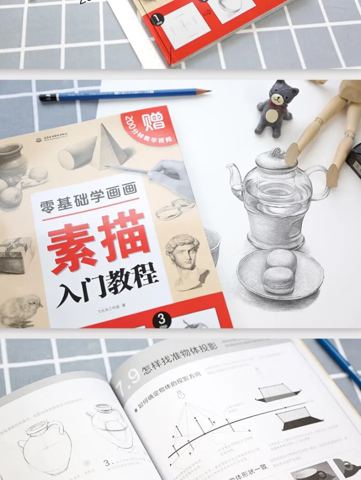 Sketch Learn Drawing Books Chinese Study Educational Getting Started Art Drawing  Adult Painting Basic Tutorial Sketch The Books