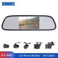 BINWEI 4.3 INCH Car Mirror Monitor Reversing Camera With Screen Rear Backup Video Players Parts Accessories