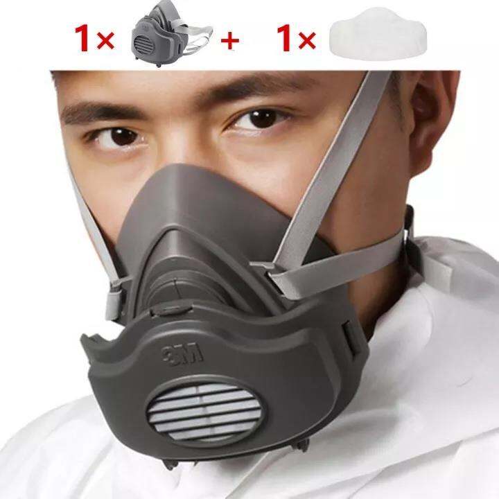 3M 3200 Single Cartridge Half Facepiece Respirator Industrial Gas Mask ...