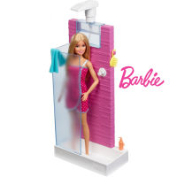 Barbie Doll &amp; Shower Playset ตุ๊กตาบาร์บี้และห้องอาบน้ำ ของแท้