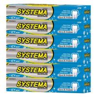 ซิสเท็มมา ยาสีฟัน สูตรแคร์แอนด์โพรเท็ค กลิ่นไอซี่ มินต์ 160 กรัม แพ็ค 6ยาสีฟันผลิตภัณฑ์ดูแลช่องปากและฟันสุขภาพและความงาม