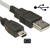 Deng สายชาร์จข้อมูลสีดำ2.0แบบ USB ยาว1.8ม. สำหรับตัวควบคุมแบบไร้สายสำหรับเล่นเกม Ps3