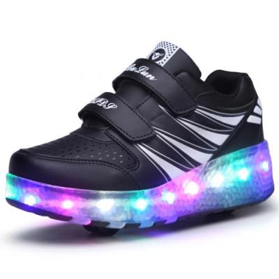 New Glowing Sneakers Fashion Colorful Light Shoes Kids Adult Ultra-light Roller Heelys Skates Sneakers with Wheels Heelies