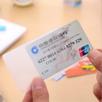 【CW】▧◆❏  10pcs Transparent Card Holder Plastic Holders To Credit Cards Protector Cardholder