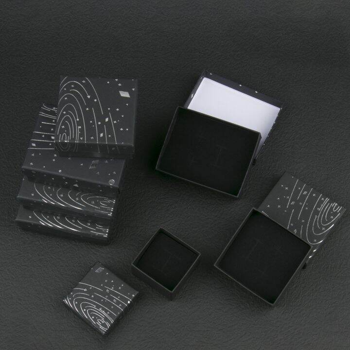 black-jewelry-box-silver-color-starry-sky-cardboard-boxes-for-ring-necklace-earring-pendant-jewelry-display-packaging-box