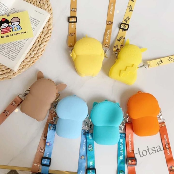 hot-sale-c16-yolo-kawaii-messenger-bag-eevee-anime-figure-pikachu-pokemon-go-coin-purse-cute-childrens-gift-silicone-squirtle-earphone-case-storage-bag-children-shoulder-bag