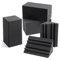 8Pack Acoustic Traps 12X7X7Inch Acoustic Foam, Sound Absorbing Foam, Wall Corner Blocks Foam for Studio, Home or Theater