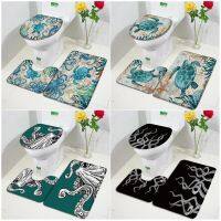 【cw】 Sea Turtle Mats Set Animals Map Door Rugs Non-slip Toilet Lid 【hot】 !