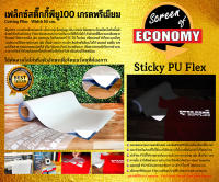 เฟล็กซ์ตัดสติ๊กกี้PU100เกรดพรีเมี่ยม (1เมตร) Flex Sticky PU100 cutting film เฟล็กซ์พียู100 เฟล็กซ์รีดติดเสื้อ เฟล็กซ์ติดเสื้อกีฬา ตัวอักษรติดเสื้อ FlexPU100