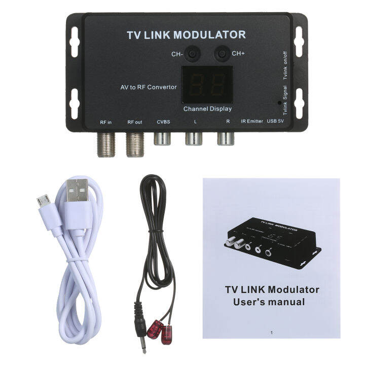 kkmoon-tvlink-modulator-ตัวแปลง-av-เป็น-rf-และตัวขยาย-ir-ตัวปรับ-rf