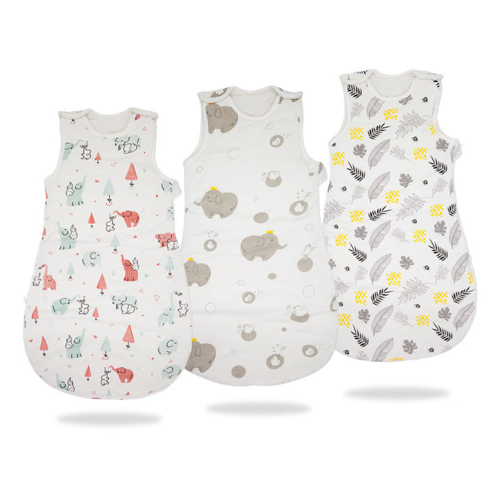 baby-sleeping-bag-vest-sleep-bag-with-sleeves-detachable-convenient-change-diaper-100-cotton-printed-newborn-baby-carriage-sack