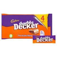 ?Import food? (1 Pc) Cadbury Double Decker 4x37.3g แคดเบอรี่ ดับเบิ้ลเดคเกอร์ 4x37.3g