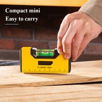 precision measuring inclinometer bubble level round High Precision Spirit Level Set Magnetic Ruler Portable Level Ruler Level