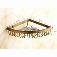 ✇ bathroom shower shelvescorner bathroom antique copper shelvingbathroom Corner shelf basketJ16489