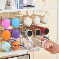 Water Bottle Organizer Space Saving Water Bottle Storage Holder Rack Stackable Display Function for Water Bottle for Kitchen