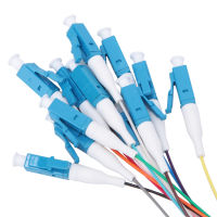 Fiber Pigtail 12 Strand Fiber Optic Pigtail Lc/Upc Single Mode Plug And Play Low Insertion Loss Stable for Instruments Optical Fiber Lan