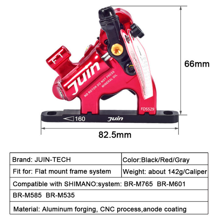 juin-tech-f1-hybrid-ไฮดรอลิก-flat-mount-disc-เบรค-cyclocross-จักรยานจักรยานเบรค-caliper-แผนที่จักรยาน-caliper-ชุด160มม-โรเตอร์