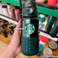 pengwei Starbucks ใหม่ แก้วน้ําสเตนเลส สีเขียวเข้ม 12 ออนซ์ รุ่น 2023