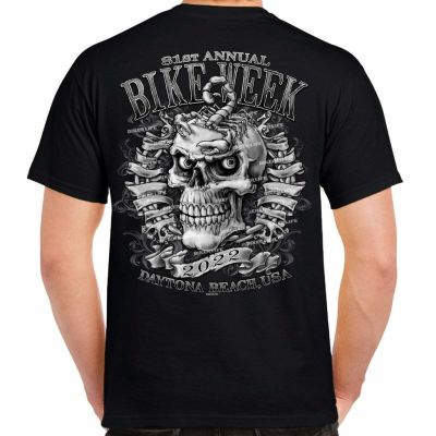 Bike Week Daytona Beach Scorpion Bone Head T-Shirt