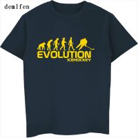 New Evolution Ice Hockeyer Mens T Shirts Casual Cotton T-Shirt Summer Short Sleeve O-Neck Tops Tees Hip Hop Streetwear