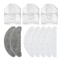 10Pcs Disposable Wipes Dust Bags Recyclable Mops Cloths Parts Accessories for ROIDMI EVE Plus Robot Cleaner Sweeper