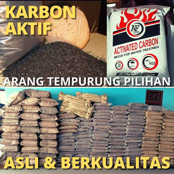 Media Filter Penjernih Air Kuning Bau Besi Karbon Aktif 5 Kg Untuk Air