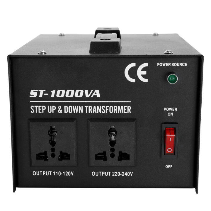 หม้อแปลงปรับแรงดัน-ตัวแปลงแรงดันไฟฟ้า-1000w-110vถึง-transformer-220vหม้อแปลงไฟฟ้าเฟสเดียวst-1000vaปลั๊กสหรัฐ