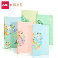 DELI Summer Palace Series Retro Style Stitch Notebook Student Creative B5 Large Notepad Page 40 Diary Handbook