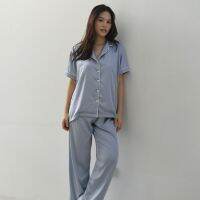 Palle - ชุดนอนขายาว Longie plaine comfortest sleepwear (Endless sky)