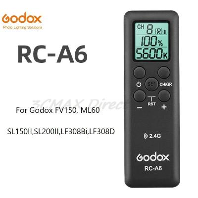 เริ่มต้น RC-A6 Godox รีโมทคอนโทรลไร้สาย2.4Ghz สำหรับ Godox SL150II SL200II Sl150iibi Sl200iibi SZ200BI FV150 FV200 LF308D ML60 UL60