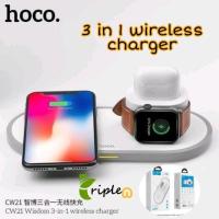 HOCO CW21 3IN1 WIRELESS CHARGER แท่นชาร์จไร้สาย Apple watch, iPhone, Airpods