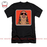 ผ้าฝ้ายแท้ คอลูกเรือเสื้อยืด ลาย Stevie WonderS,4XL  MIHV