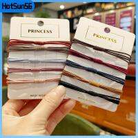 HOTSUN56 Random Color ของขวัญ เครื่องประดับผม ผู้หญิง 4 in 1 เชือกผูกผม แหวนติดผม ยืดหยุ่นสูง