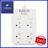 รางปลั๊กไฟ 4ช่อง 2สวิตซ์ ELECKTA F5ST3 3 ม. สีขาวPOWER STRIP ELECKTRA F5ST3 4-OUTLET 2-SWITCH 3M WHITE **ทักแชทได้ค่ะ ยินดีบริการ**