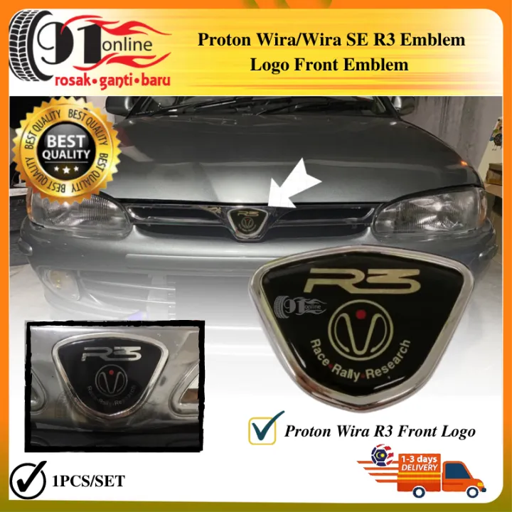 Proton Wira Wira SE R3 Emblem Logo Front Emblem logo | Lazada