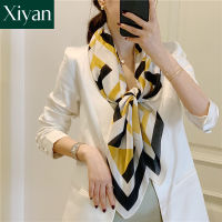 [Ready Stock]silk scarves 90CM square scarf Bawal Headscarf Hijab pashmina shawls female women Ladys scarves shawls