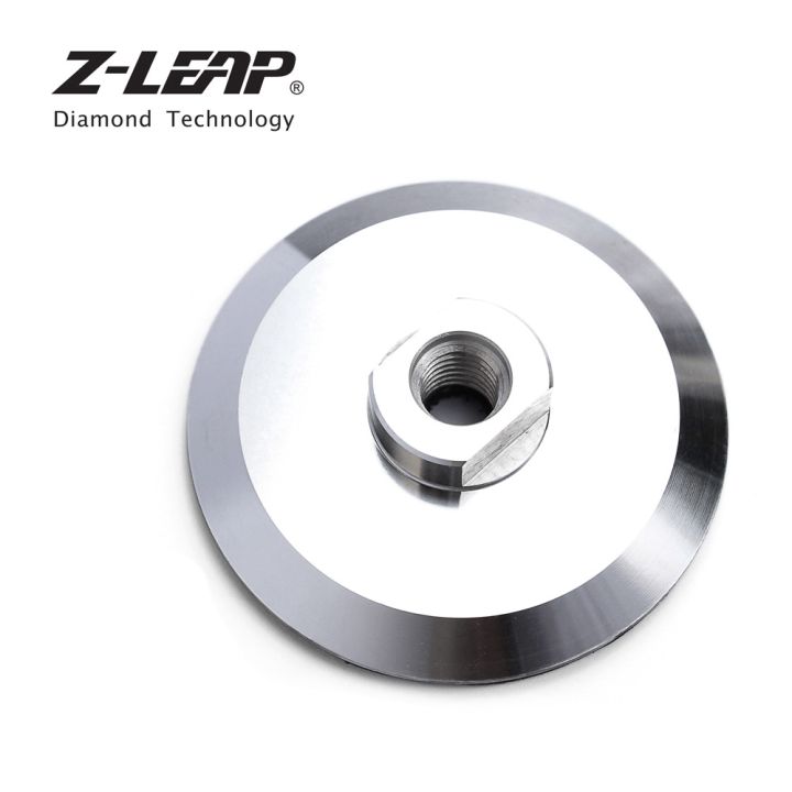 z-leap-m14-thread-4-inch-aluminum-backer-pads-100mm-backing-holder-for-diamond-polishing-pads-polishing-bonnets-backing-disc