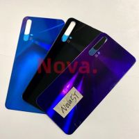 Back Case For Nova 5T Battery Cover Rear Housing With Camera Glass Lens Adhesive Sticker Phone Part