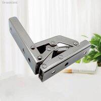 ┅ 2PCS 90 Degree Self-Locking Folding Hinges Hole-free Hinge Table Legs Brackets 180 Degree Flat Spring Folding Hinge Hardware