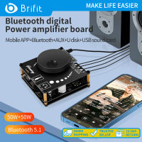 Brifit YS-AP50L 5.1บลูทูธคณะกรรมการวางดิจิตอล2*50วัตต์พลังงานสูงไฮไฟสเตอริโอคุณภาพเสียง DIY เครื่องขยายเสียงโมดูลเสียง