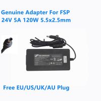 ของแท้24V 5A 120W 5.5X2.5Mm อะแดปเตอร์แปลงไฟกระแสสลับ FSP120-AAAN2สำหรับชาร์จแหล่งจ่ายไฟหน้าจอ FSP