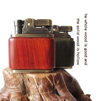 Zorro Pure Copper Kerosene Lighter. Handmade Wood Shell Press Ignition. Old Nostalgic Sandalwood Ebony Lighter Men Smoking Gift